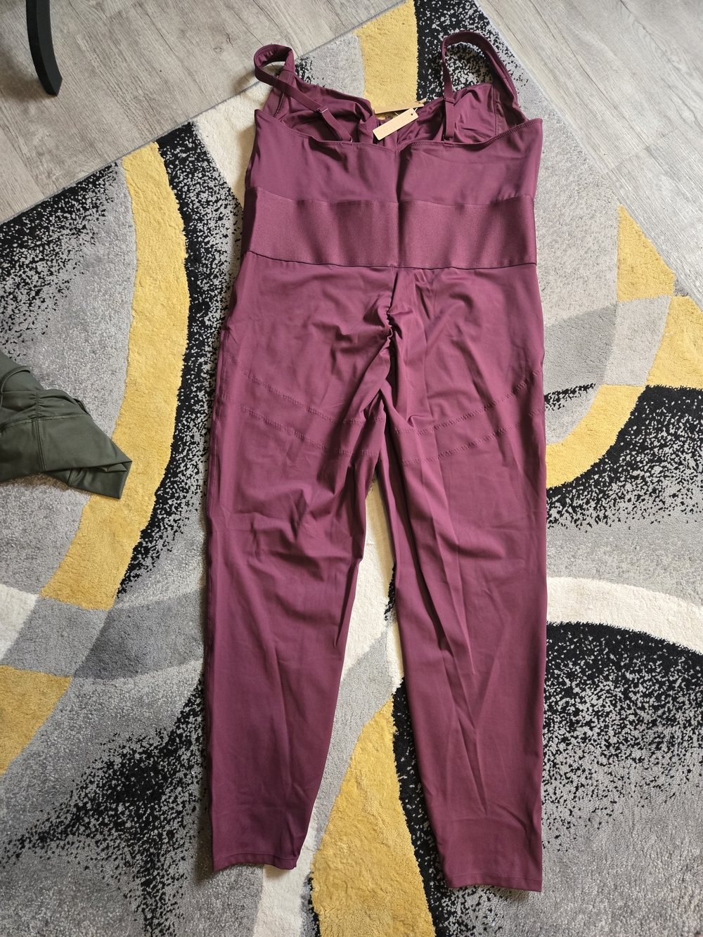 Women’s Sleeveless Zip-Front Jumpsuit in Plum - Picture 6 of 9